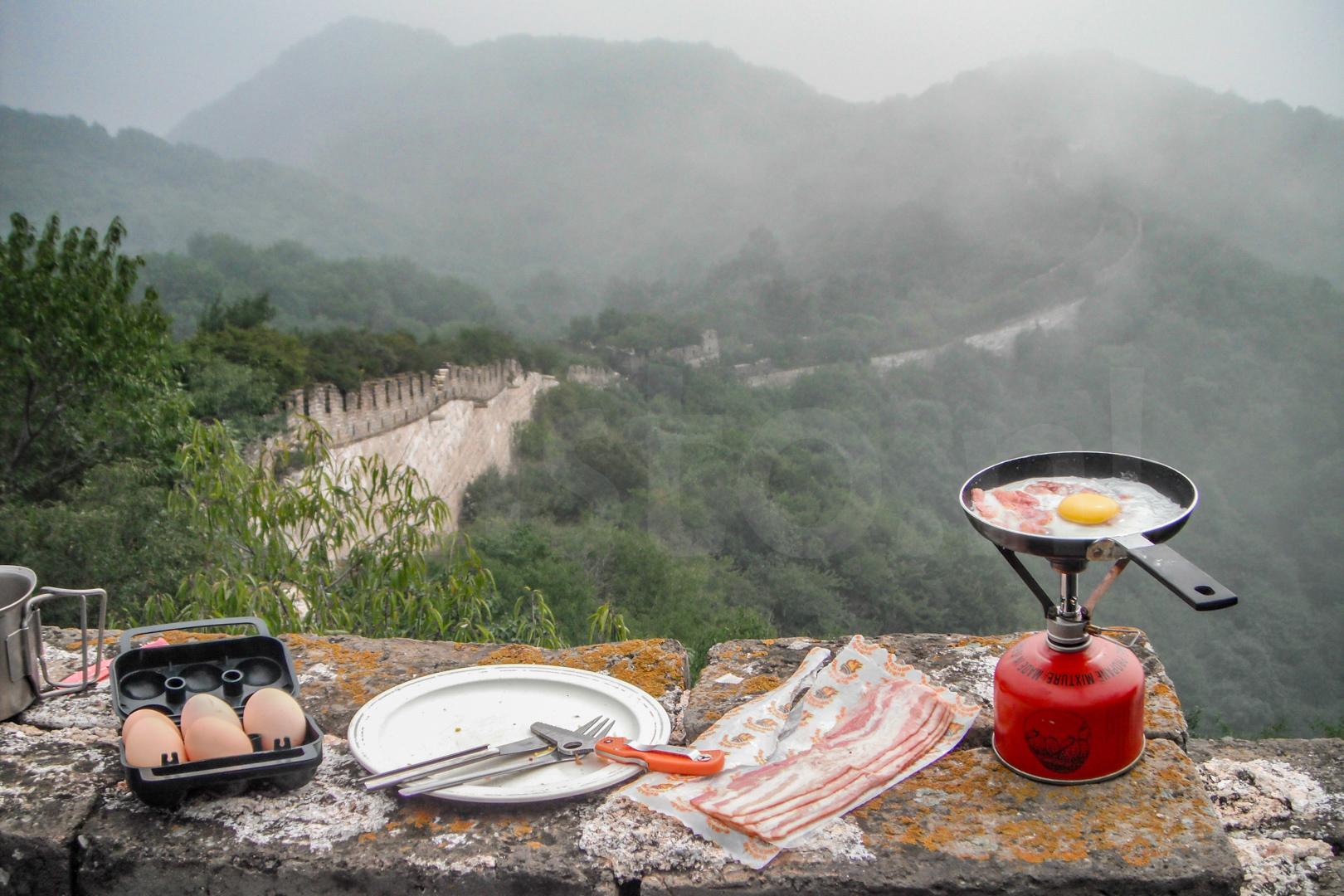 Breakfast at the Great Wall