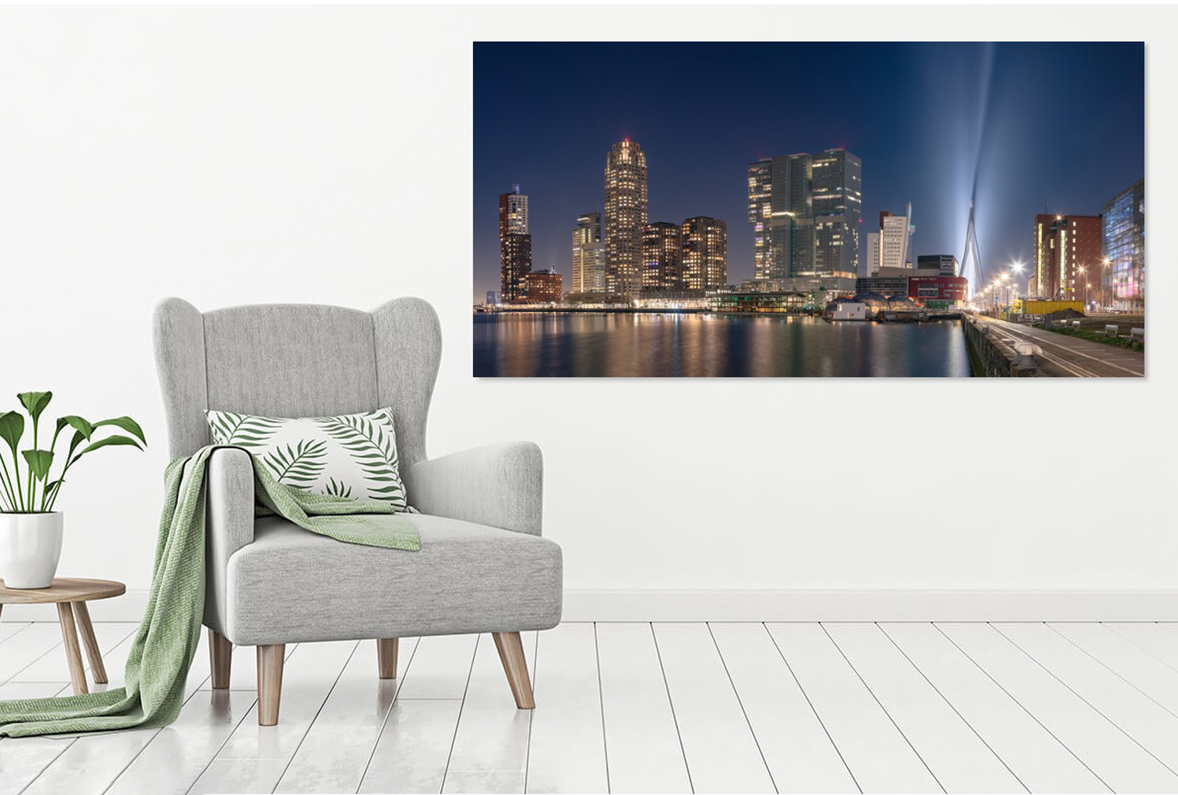 "het Lichtbaken naar de Stad" 90x45cm